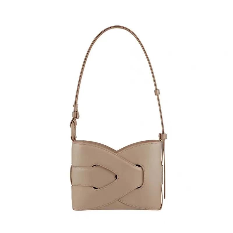 Minimalist Pu Water Bucket Bag With Zipper Closure For Daily Use