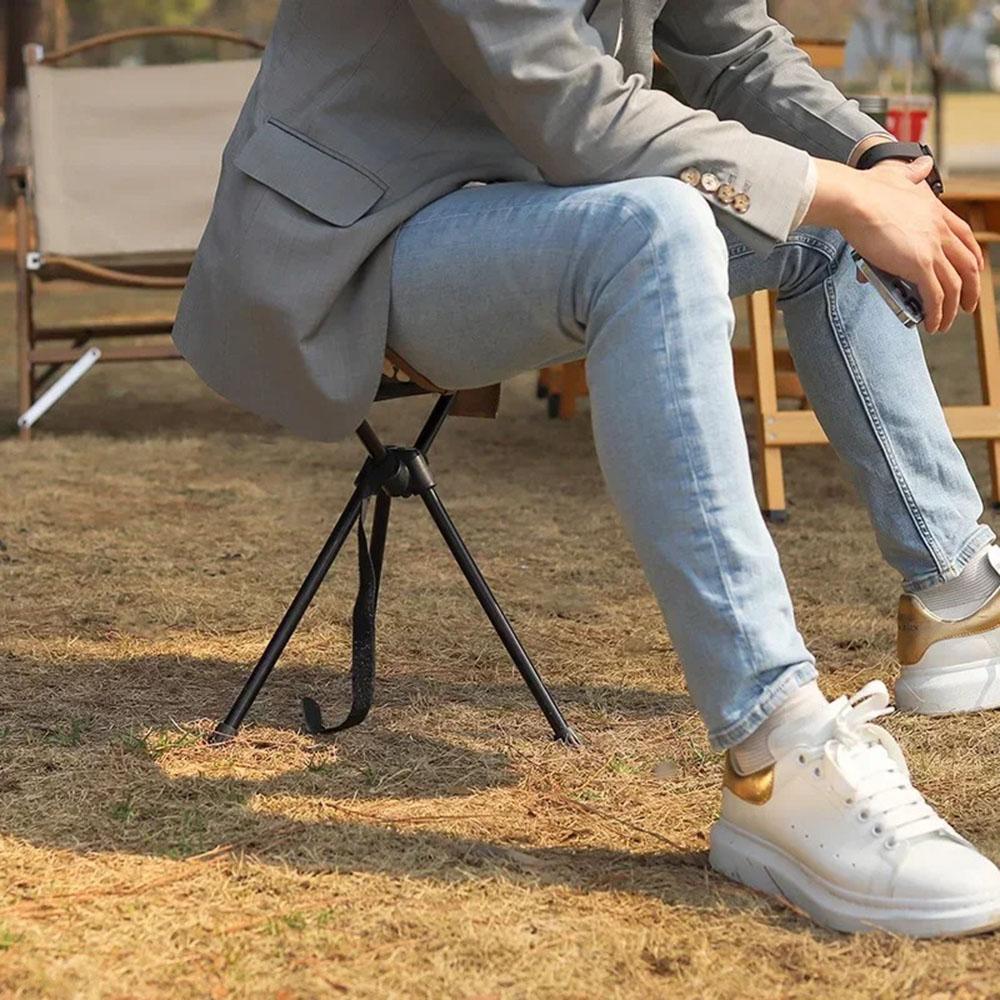 Klappbarer Moon Chair, praktische universelle Fußstütze in Camouflage, faltbarer Taburete, Mehrzweck-Stativ-Fußstütze zum Ziehen, Mazar.