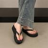 Popular Internet Celebrity High-end Thick-soled Flip-flops Women's Summer Wear 2025 New Skirt French Cool Slippers