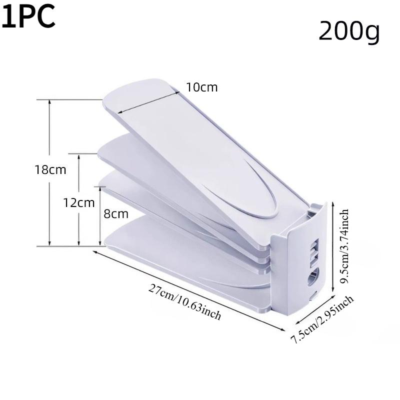 1PC double-layer shoe bracket adjustable shoe storage artifact household space saving shoe cabinet layered baffle finishing shoe rack