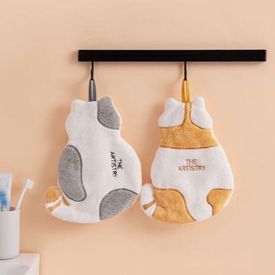 1PCS Cute Cat Cleaning Hand Towel
