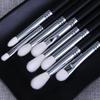 8-Piece Eye Makeup Brush Set: Fiber & Wool Shadow and Blending Brushes
