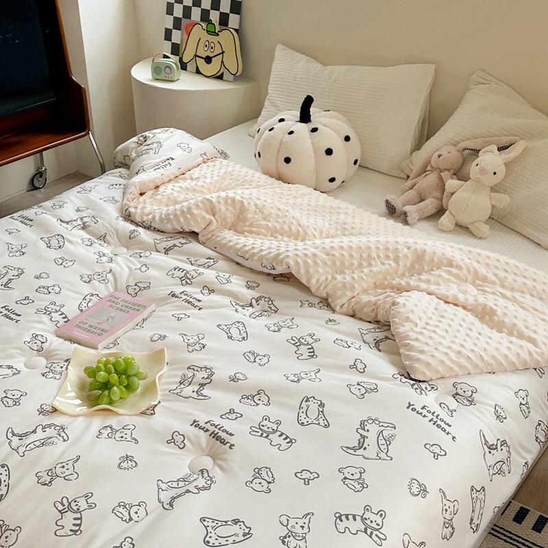 

Brangdy Minky Dot Soybean Fiber Quilt