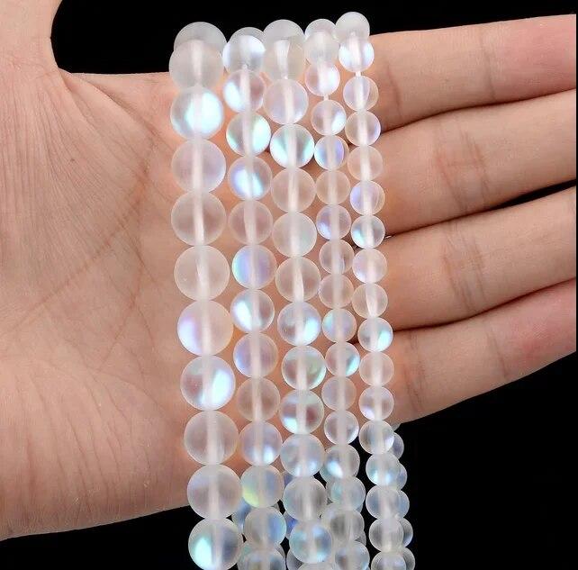 30pcs Natural Stone Beads Blue Tiger Eye Agate Turquoise Rose Quartz Lapis Jade Opal Round Loose Beads for Jewelry Making DIY Bracelet 6mm