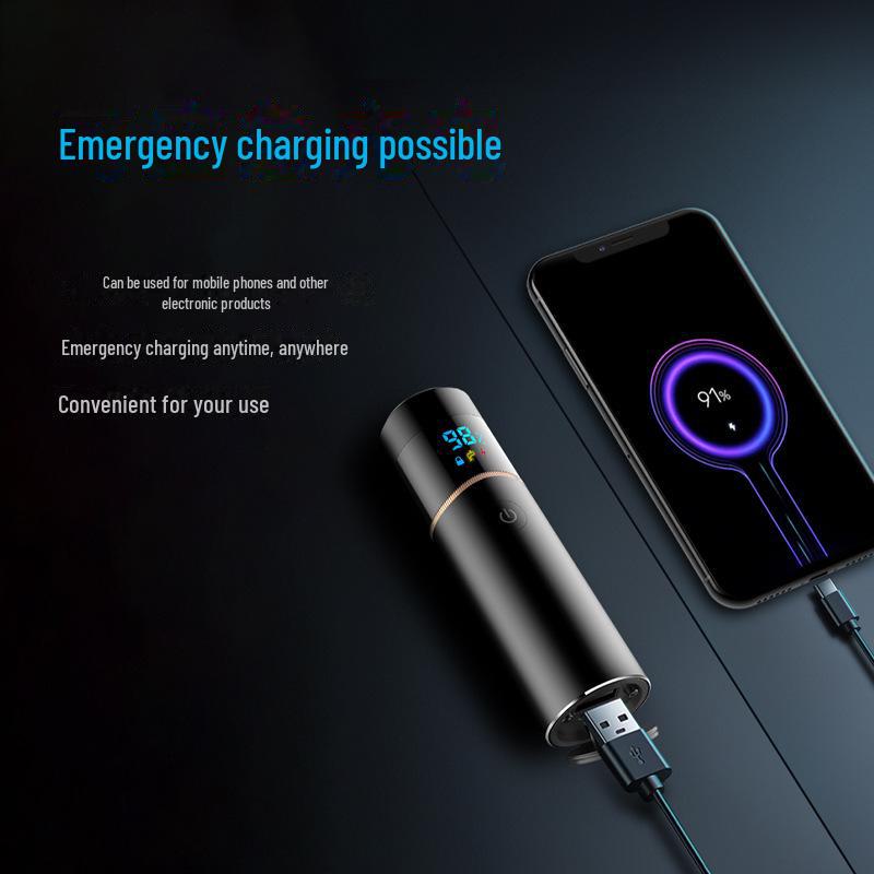 Tragbarer Wasserdichter Elektrorasierer & Powerbank mit Digitalanzeige
