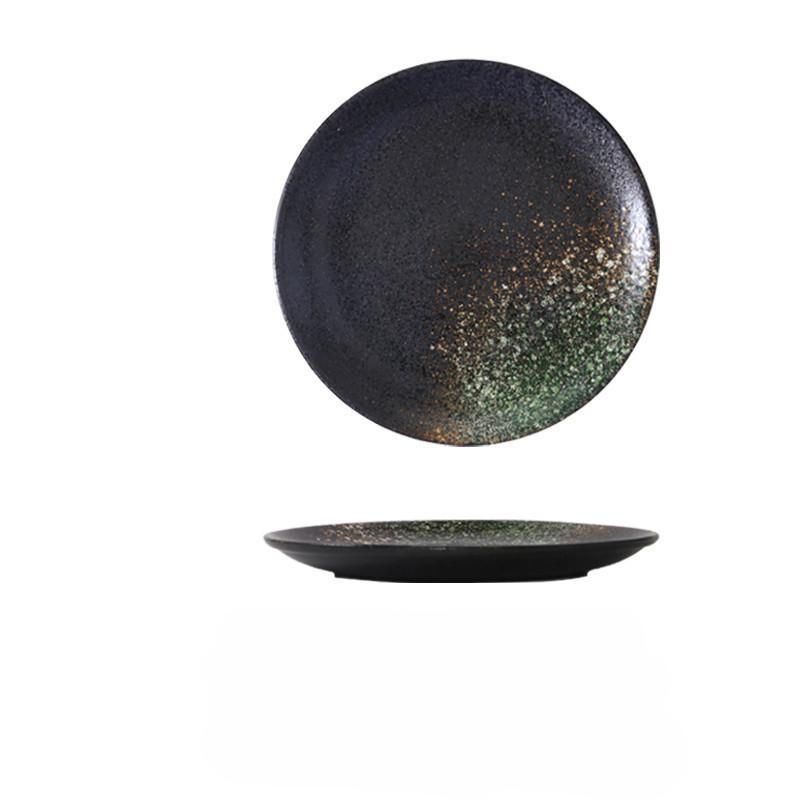 High Appearance Level Japanese Ceramic Tableware Bone Dish Home Platter Western Steak Plate Pasta Salad Fruit Porcelain Plate