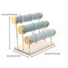 3 Tier Bracelet Holder Minimalist Design Bar Organizer Detachable Rods Bangle Watch