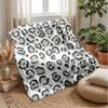 Leopard Print Texture Pattern 1 Theme Blanket Lightweight Warm Flannel Blanket Decorative Throw Blanket for Home Decoration