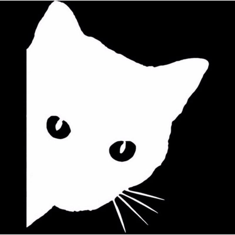 Creative Funny Car Stickers Peeking Cat Vinyl Sticker Decal Car Styling Sticker Decal Auto Exterior Decoration Accessories