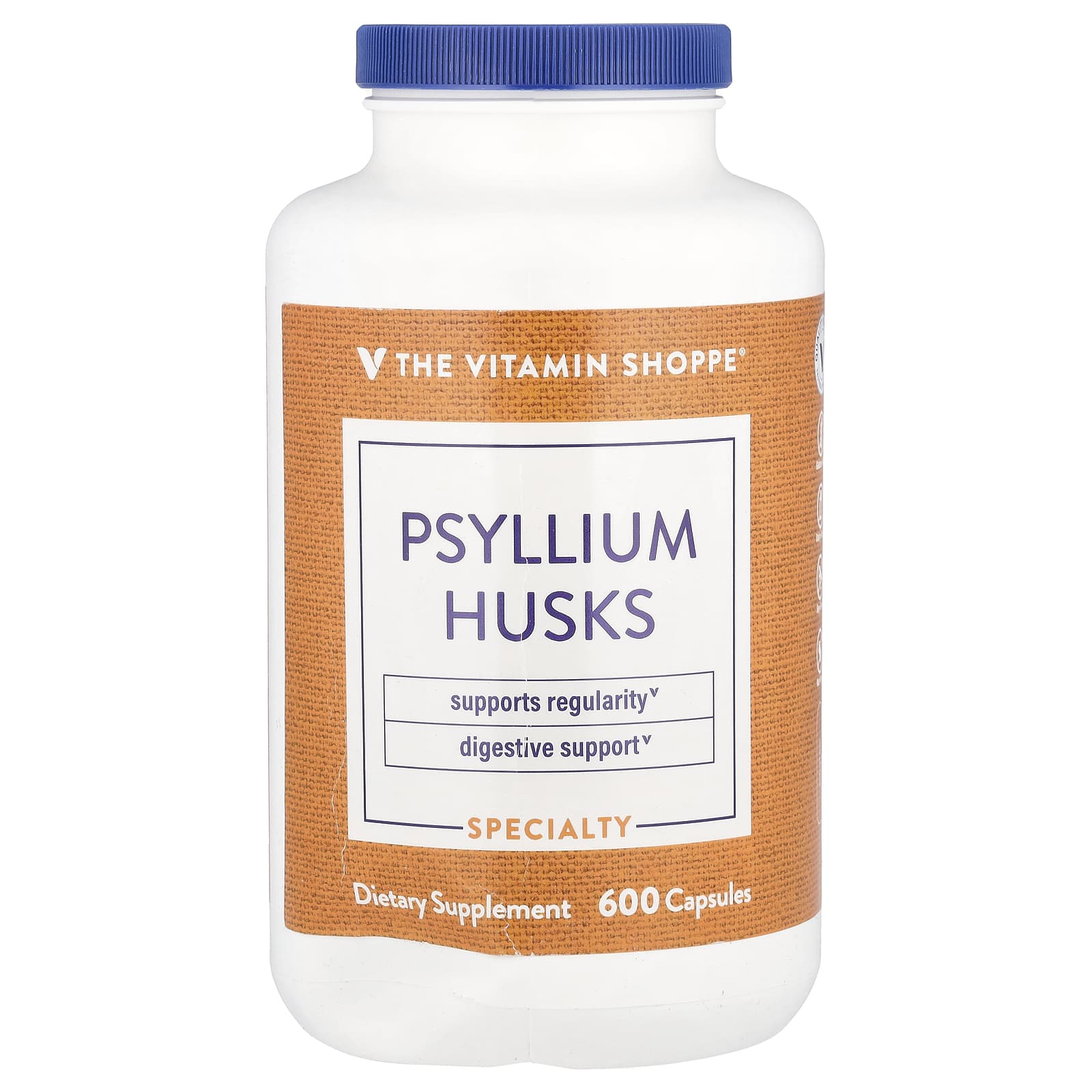 

Psyllium husk, 600 capsules (720 mg per capsule)