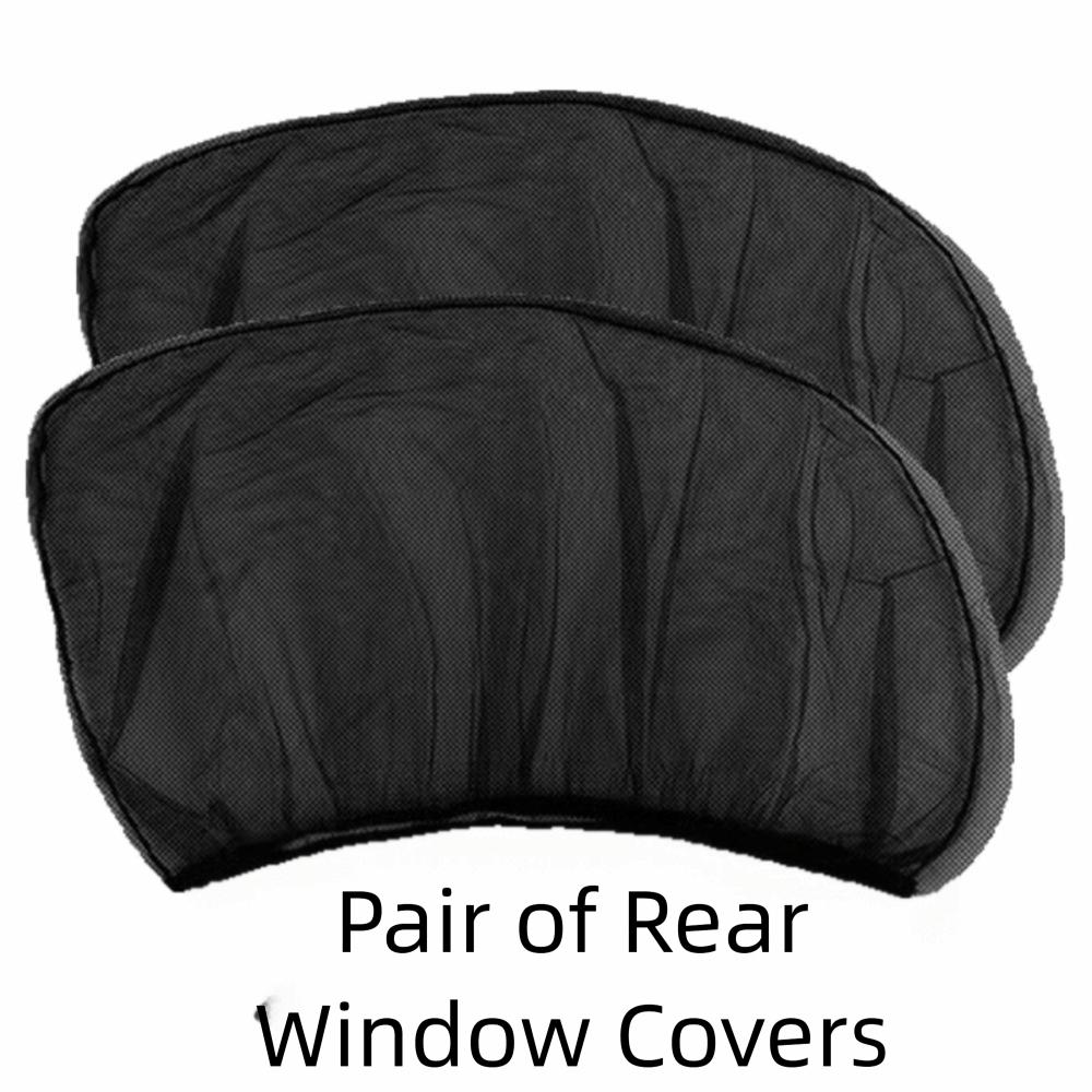 

2Pcs Rear/front Car Sunshade Curtains Universal Fit UV Protection SUV Curtains Repellent Mosquito Mesh Net Car Window Sun Visor
