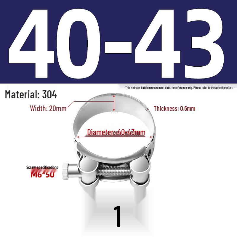 304 Stainless Steel Heavy Duty European Band Clamp for Water Pipe Fixation