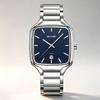 Men's Quartz Watch SKMEI Blue Dial Stainless Steel Business 9366
