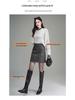 Elegant Coco Style Rhinestone High-Waisted A-Line Skirt - 2025 Autumn/Winter Petite Fashion