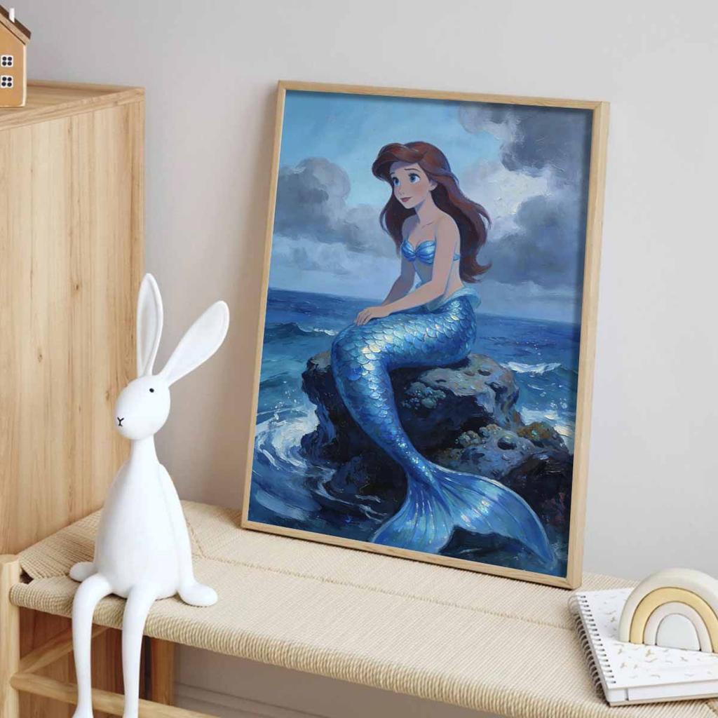 Disney The Little Mermaid Ariel Diamond Painting Art Mosaic Kit Handmade diy5D Home Decor Gift