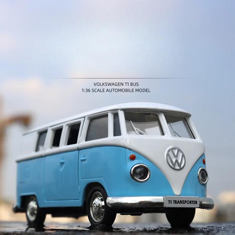 136 Bus Miniature Car Toys Alloy Diecasts Diecasts Scale Metal Collection Car Model Vehicles Kids Toy Car B377