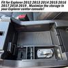 SixthSmoy Center Console Organizer for Ford Explorer  2018 2017 2016 2015-2012 Interior Accessories Armrest Storage Tray