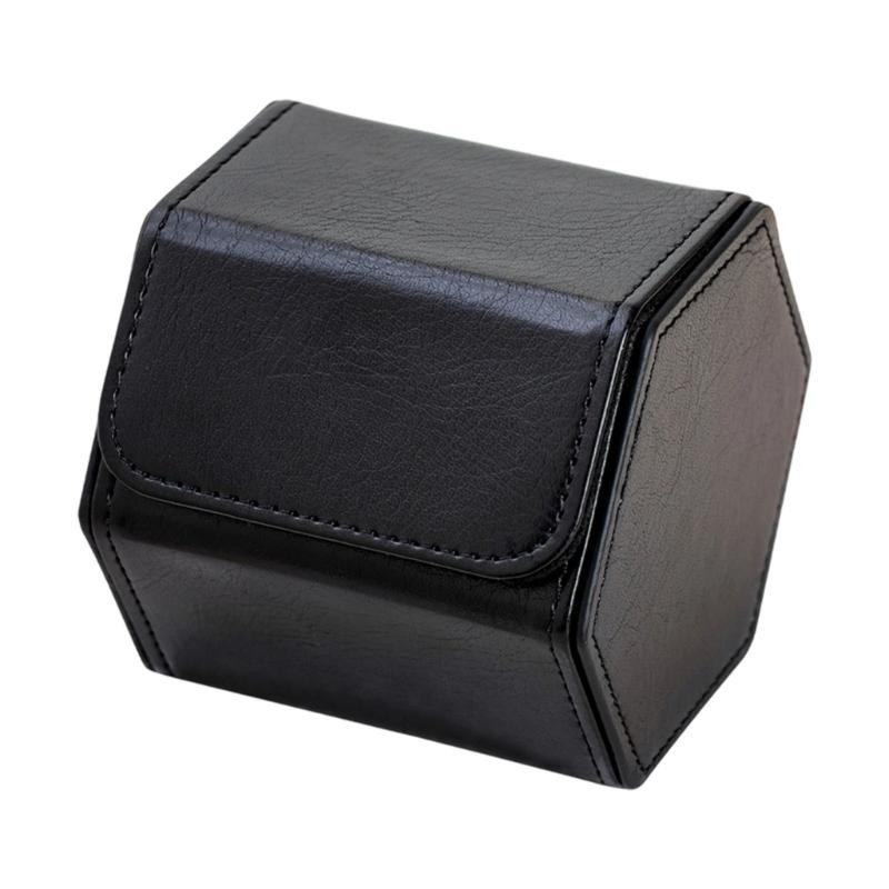 Elegant PU Leather Hexagon Watch Box Compact Design For Safe Jewelry