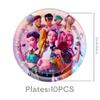 Kpop Demon Birth Date Celebration Decoration Hunter Group Birth Date Celebration Supplies Huntrix Kpop Anime Cake Topper Balloons Hanging Flag