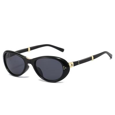 Oval Shape Foldable Sun Glass for Men Korean Style Anti-reflective Sunglasses for Woman Fashion Travelling Female Sunglass