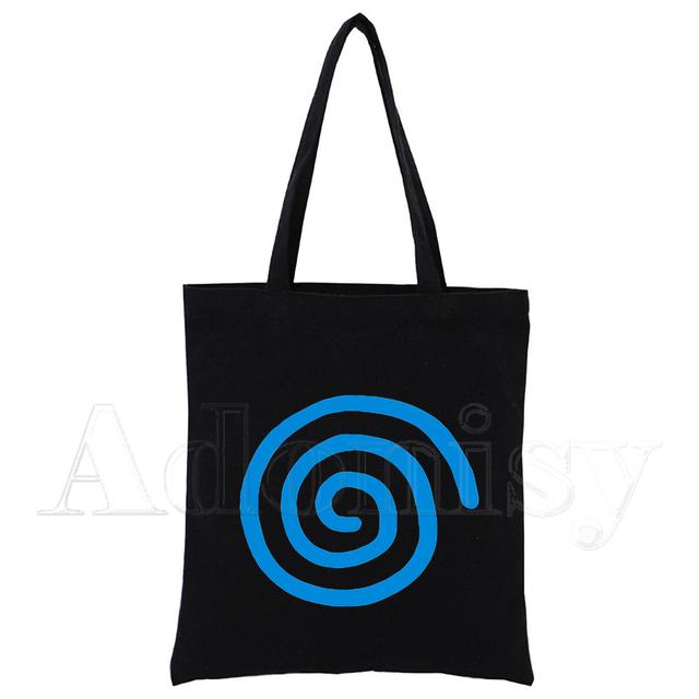 Dreamcast Tribute Swirl Canvas Tote Bag Handbags Eco Reusable Cloth Shopping Bag Student Book Bags Casual Shopper Bag Black