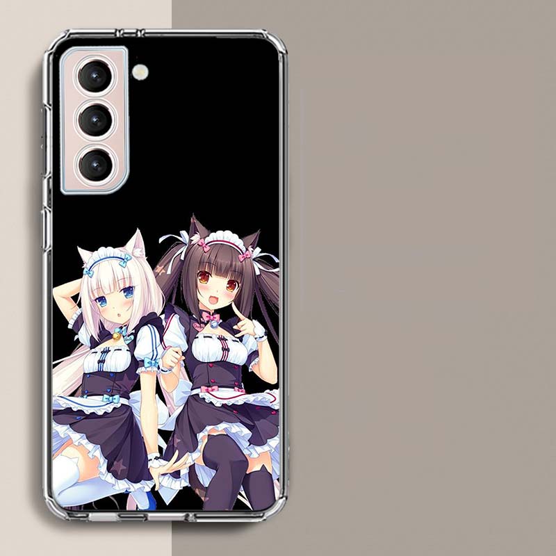 Chocola Nekopara Phone Case For Samsung A16 A26 A36 A56 A17 A15 A25 A35 A55 A14 A24 A34 A54 A04S A05S Galaxy Note 20 10 9 8 A9 A
