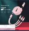 100W Type-C 3-in-1 Fast Charging Cable for Huawei, Android, and Apple Devices