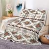 Bohemian Blanket Flannel Blanket Tribal Print Blanket Camping Bed Outdoor Sofa Office Blanket