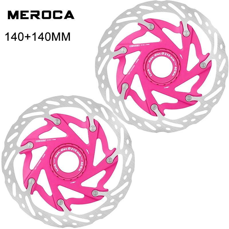 MEROCA XR Bicycle Brake Rotor 140MM 160MM Bike Centerlock Rotor Heat Dissipation Floating Rotors Cycling Parts