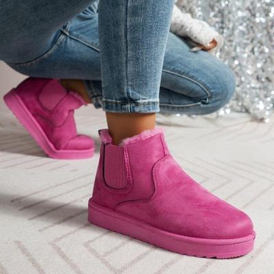 Klasické Zesílené Chlupaté Dámské Sněhule Pohodlné Teplé Kotníkové Boty Dámské Zimní Boty Robustní Botas Mujer Q220
