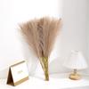 10Pcs Faux Pampas Grass Artificial Reed Fluffy Fake Plants Bouquet For Boho Wedding Home Vase Decor