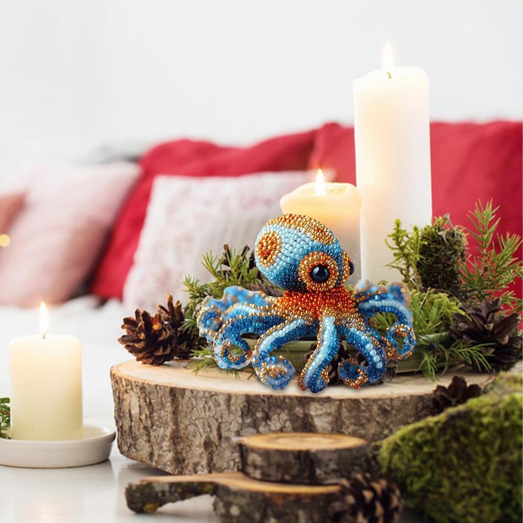 Perlenstickerei-Set Tiere Stickerei-Set für Anfänger 3D-Bastelprojekte Schmuckornamente für Heimdekoration Hobbykurse Feiertag