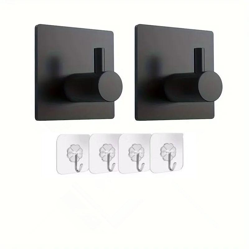 7/6pcs Wall Mounted Heavy-duty Wall Hook, Waterproof Stainless Steel Hook, Suitable for Hanging Towel Racks and Bathrooms