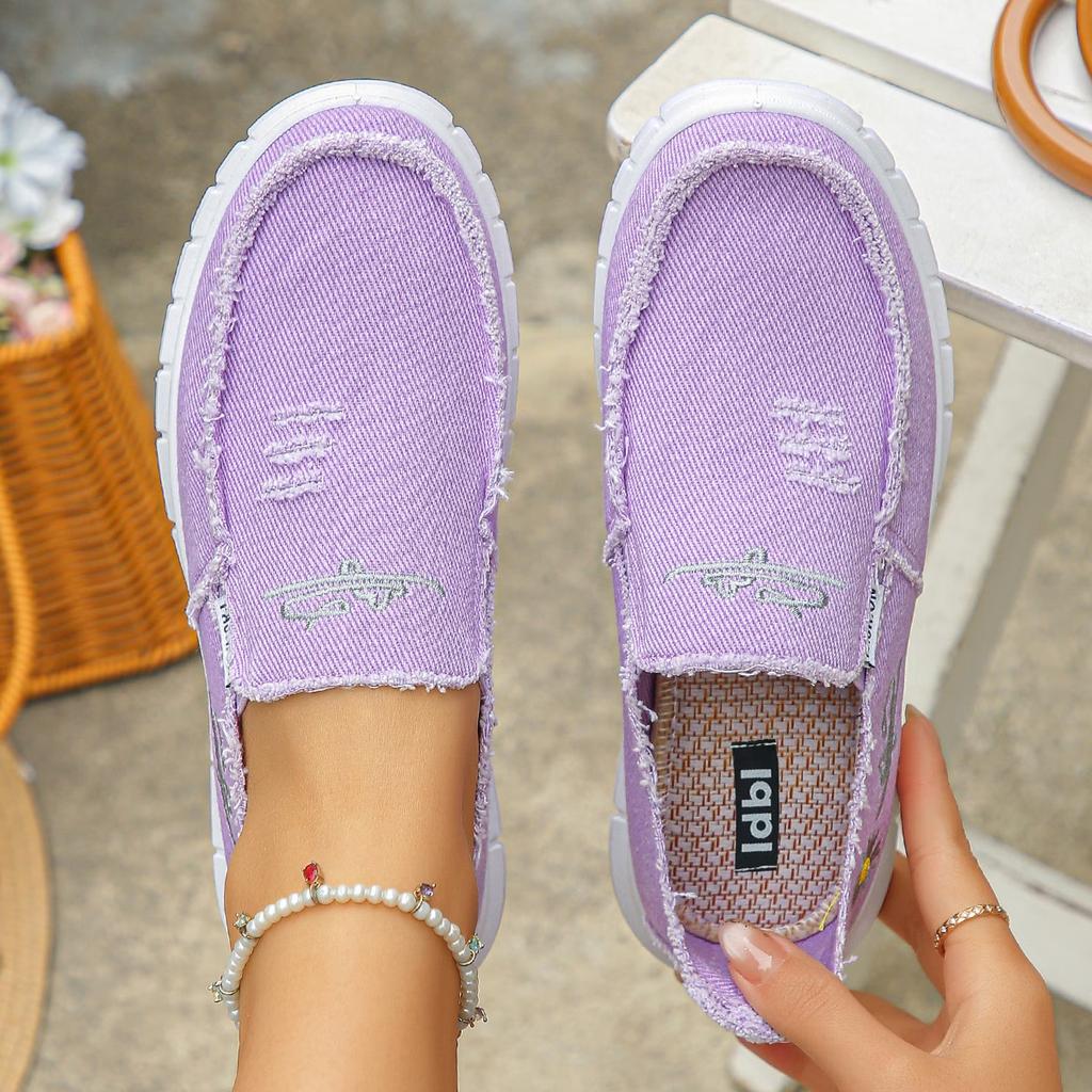 Women' Lightweight Breathable Slip-On Loafers - Low-Top Sneakers Suitable for Casual Wear, /Outdoor Walking Shoes, Women Shoes