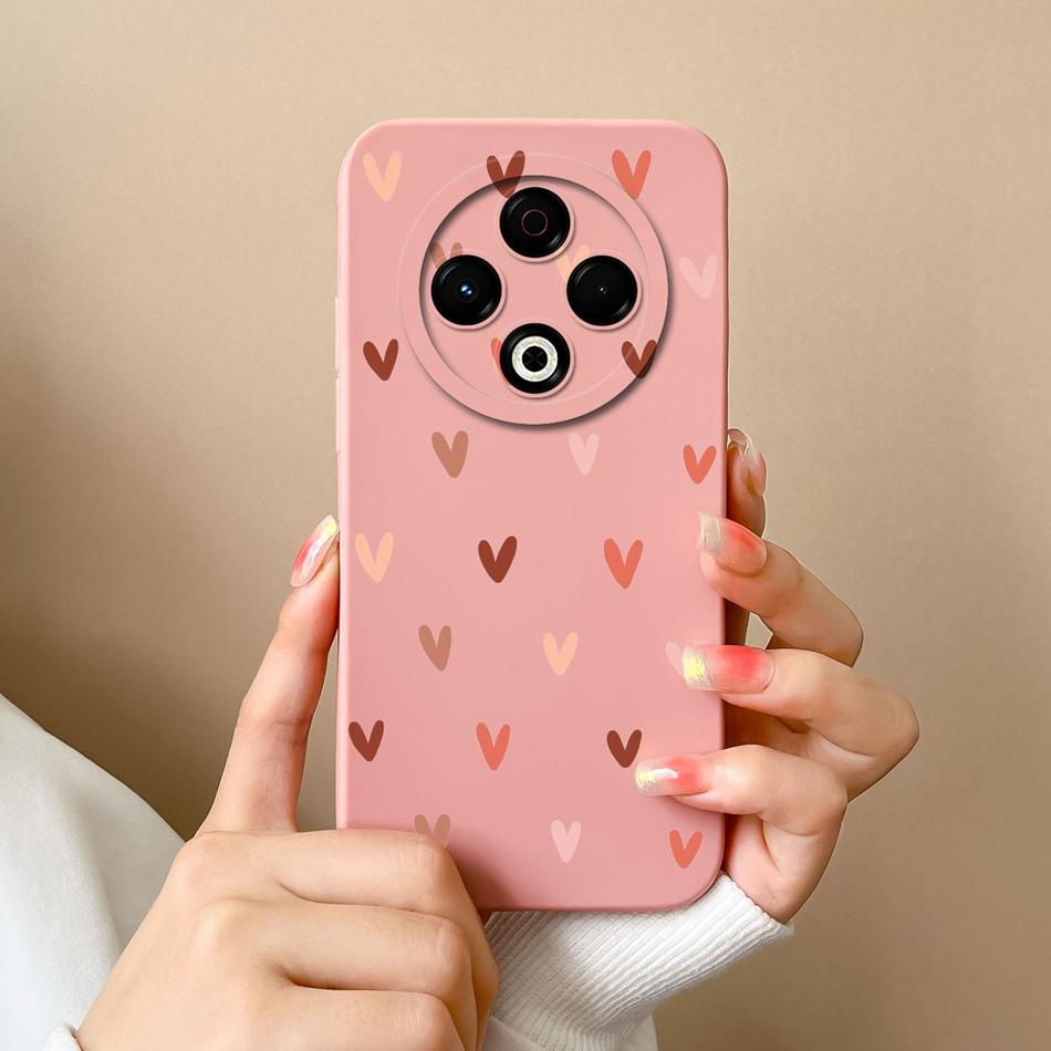 For Tecno Spark 30 Pro 30C Case Love Heart Back Cover For Tecno Spark 30C 4G 5G Full Protection Soft Liquid Silicone Phone Cases