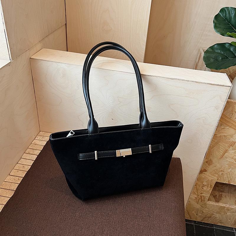 Casual big bag women's new high-end retro shoulder bag large-capacity commuting versatile tote bag