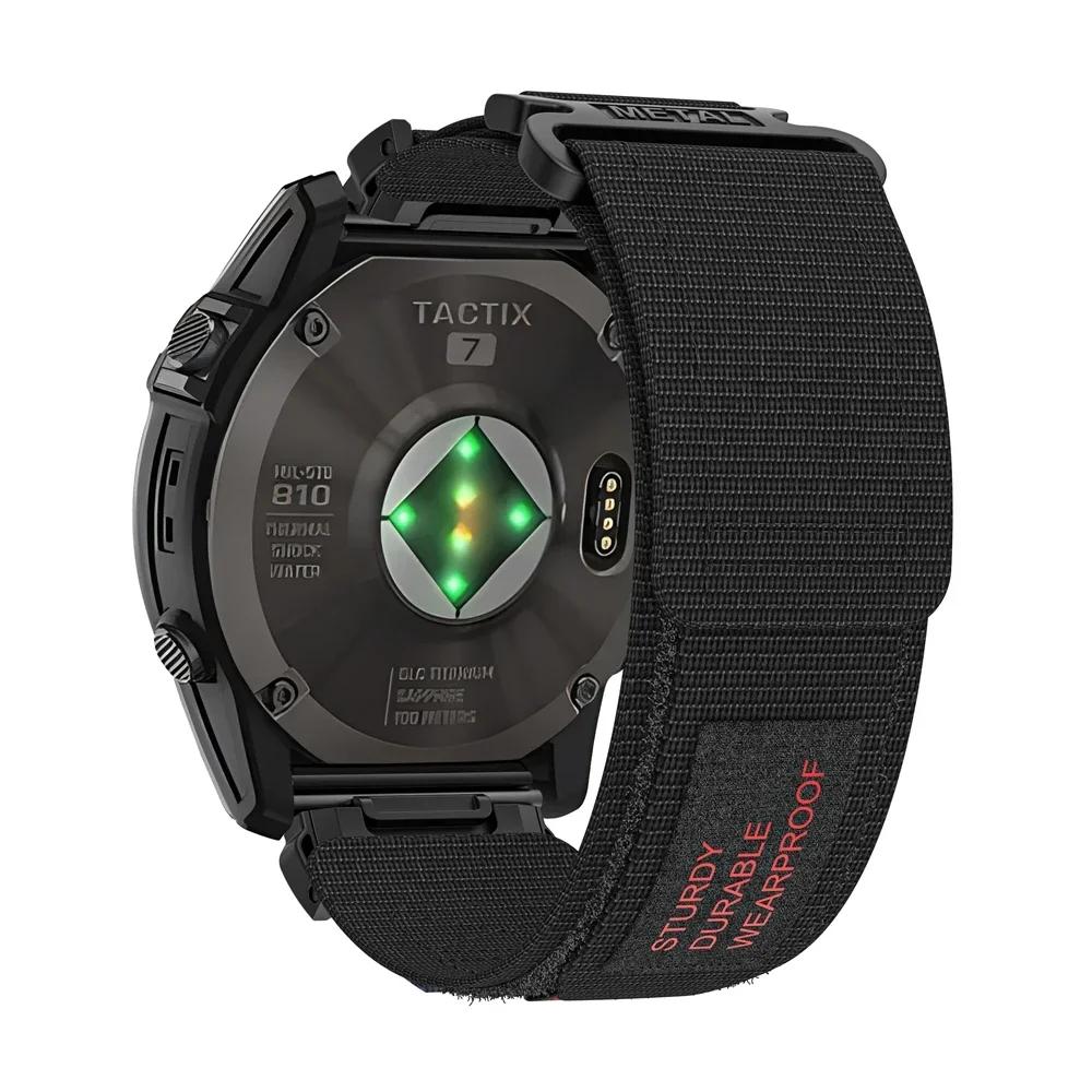 

Швидкознімний нейлоновий спортивний ремінець 22 мм Для Garmin Fenix 7X Pro 6X 5X 8X 8 Plus Tactix 7 AMOLED Epix Pro 51mm Enduro 2 26 мм Знімний ремінець QuickFit 22mm чорний