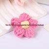 DIY Yarn Flowers: Handmade Knitted Crochet Puff Flower Accessories for Teacher's Day