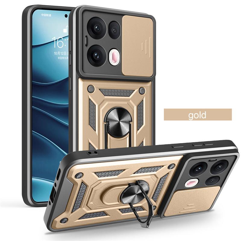 Armor Slide Lens Funda For Oppo Reno 13 13Pro 5G Case Car Magnetic Holder Ring Stand Protect Back Cover for OPPO Reno13 Pro Capa