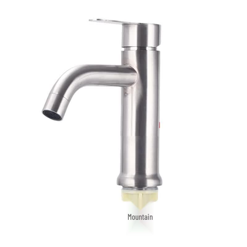 BOSIBAO 304 Stainless Steel Single Cold Bathroom Faucet