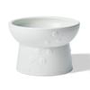 Nekoichi Cat Food Bowl with Mino Made in White Elevator, Ware, Japan,