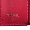 Used CHANELTri-fold Wallet Black/pink Leather Women