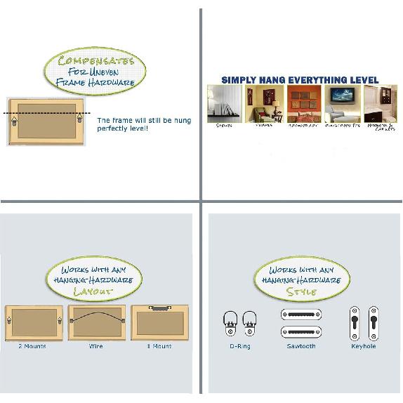 Hang It Perfect Picture Hanging Tool -36 Inch Leveling Tool for Frames,More Includes Claw Drywall Picture Hanger ,Thick It Framing Tools,Creative Art