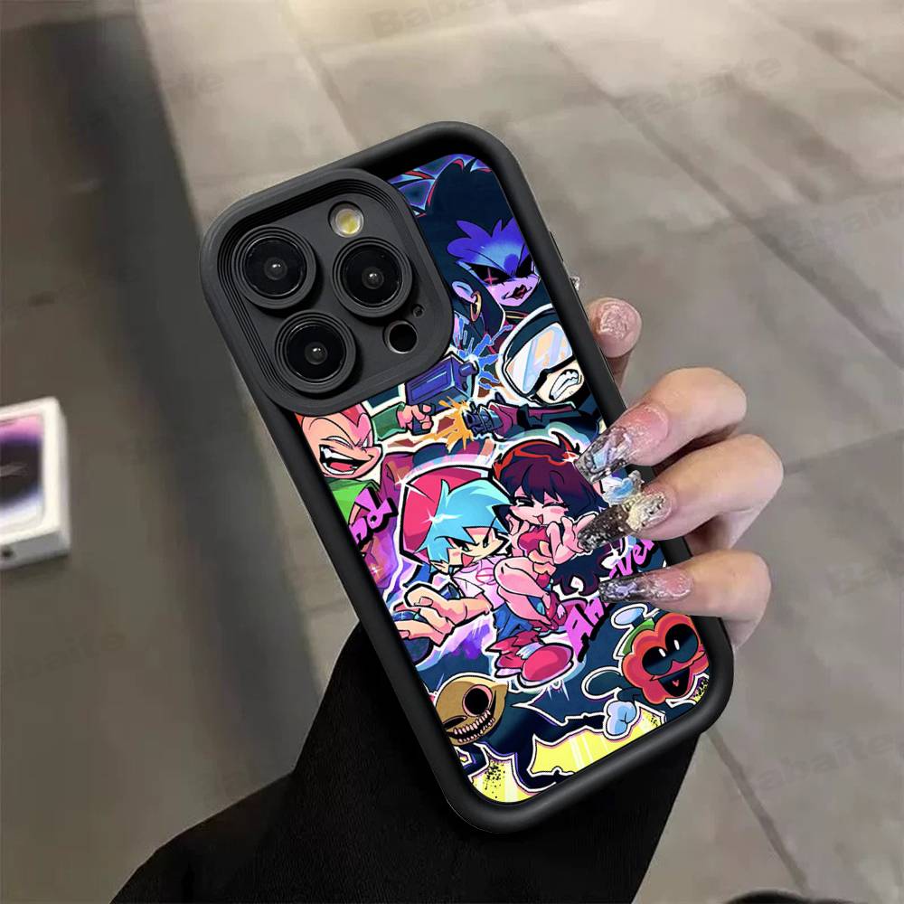 Music Game Friday Night Funkin Phone Case For IPhone 17 16 15 13 11 12 14 Pro Max Plus Silicone Cover Shell