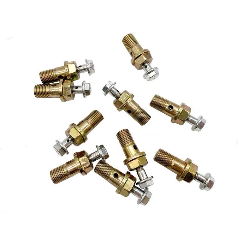 5pz Vite Valvola di Ritorno Olio 4102 Motore Diesel Vite Cava M8x14 Pressione di Scarico Uguale Valvola di Doppio Ritorno