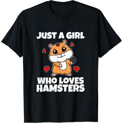 Just A Girl Who Loves Hamsters Funny Hamster Costume T-Shirt