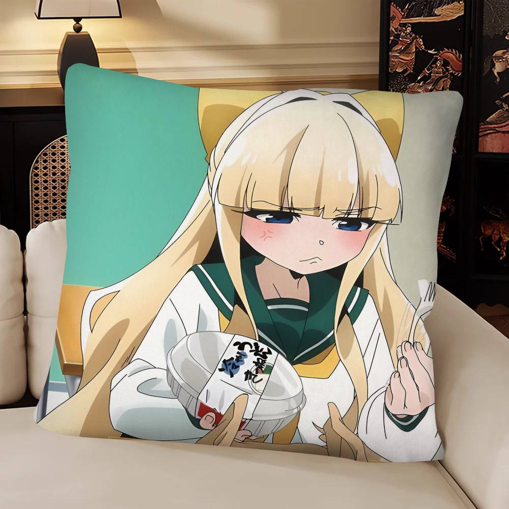 Anime Mahou Shoujo Ni Akogarete Tenkawa Kaoruko Pillow Case Fashion Square Pillowcase Bedroom Sofa Room Ins Decoration Leisure