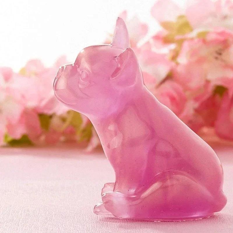 Creative Handmade Molds New Crystal Epoxy Mold 3D French Bulldog Silicone UV Mold Cake Mousse Dessert Decoration Baking Molds