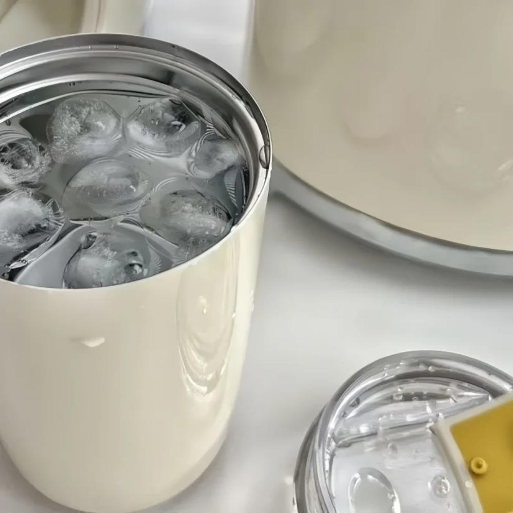 320ml/480ml Thermos Cup Milky White Coffee Mug Car Insulated Water Bottle Travel Stainless Steel Vacuum Flasks Drinking Kettle