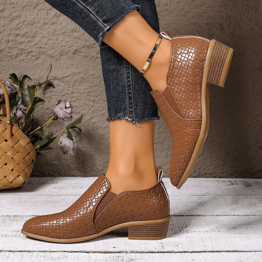 Fashion Versatile Deep Heel Pointed Single Shoes Women's Spring and Autumn New Comfortable Casual Lazy Shoes Women